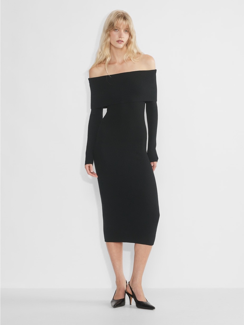 NWT Aritzia Wilfred Clarion Dress Black